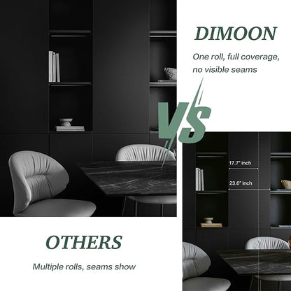 Dimoon 394''x23.6'' Peel and Stick Wallpaper Black Contact Paper - Image 4
