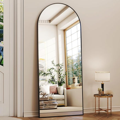 XRAMFY 56"x21" Arched Full Length Mirror Floor Mirrors - Image 2