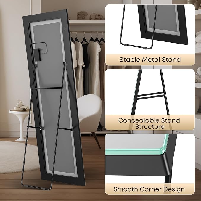 Kosmonia 56"x18" Full Length LED Mirror - Image 7
