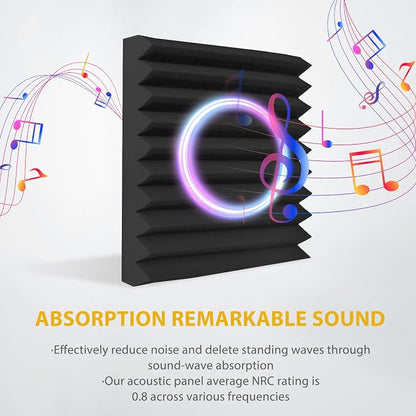 Acoustic Foam Panels Sound Absorbing 12 Pack - Image 3