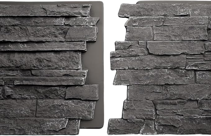 EverStone Acadia Ledge Faux Stone Panel, Graphite Color - Image 8