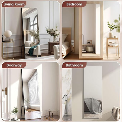 Kosmonia 71x28 Frameless Full Length Silver Coating Mirror w/Distortion Free - Image 9