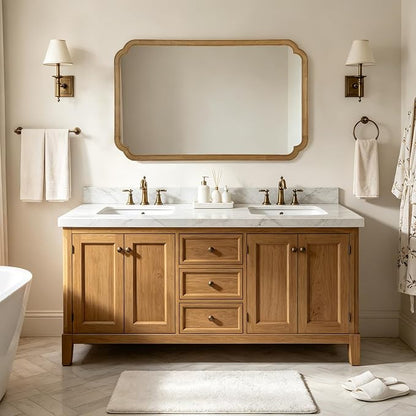 WallBeyond 30" x 48" Wood Bathroom Mirror - Image 4