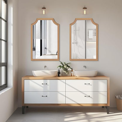 WallBeyond Scalloped Wood Mirror - Image 2