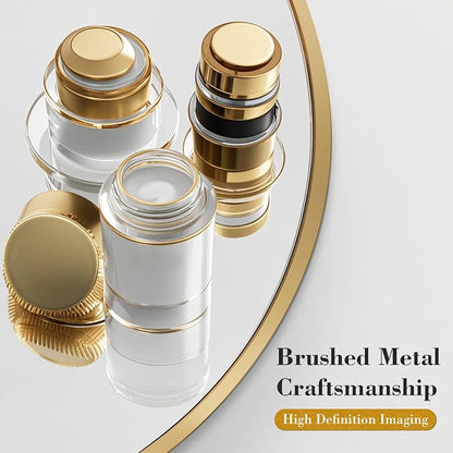 Sweetcrispy 36in Gold Round Bathroom Mirrors - Image 3