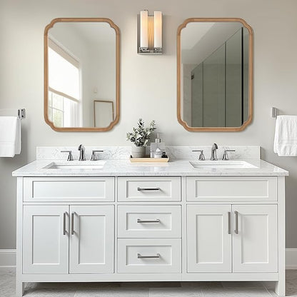 WallBeyond 24" x 36" Rounded Corner Arch Wall Mirror - Image 2