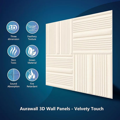Velvet 3d wall panels for Interior wall Decor peel and stick, Soundproof - Image 5