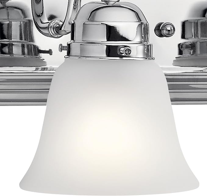 Kichler 30" 4-Light Vanity Bath Light in Chrome, Modern Bathroom Light - Image 6