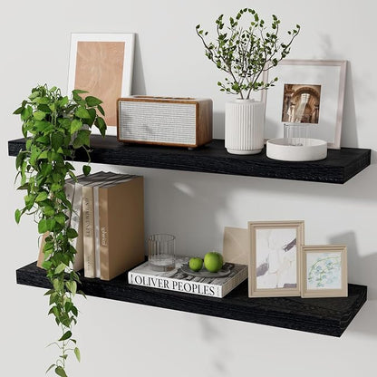 Marsmiles Wood Floating Shelves by Marsmiles