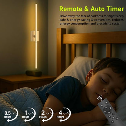 Battery Operated Wall Sconces Set of Two: Dimmable Wireless Wall Lights - Image 7