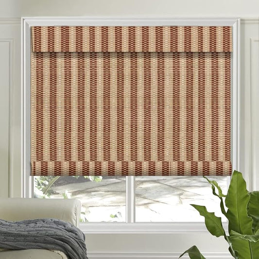 Letau No Drill No Tools Cordless Wood Window Shades Blinds, Bamboo Light by LETAU
