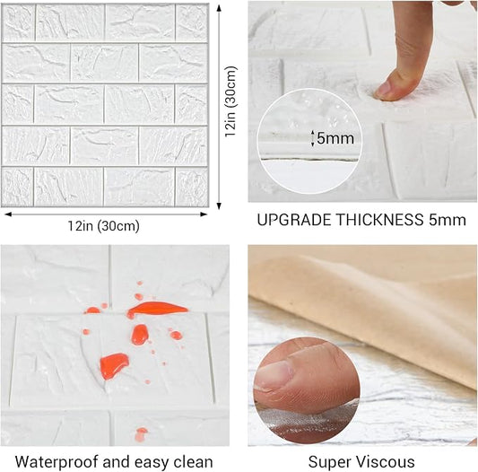 30 Pcs 3D Wall Panels Peel and Stick, Home Decoration - Image 2