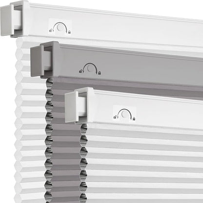 Grandekor No Drill No Tools Cordless Cellular Shades, UV Protection Privacy No by Grandekor