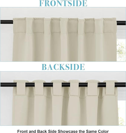 RYB HOME Blackout Curtains for Living Room, Privacy Thermal Insulating Window - Image 6
