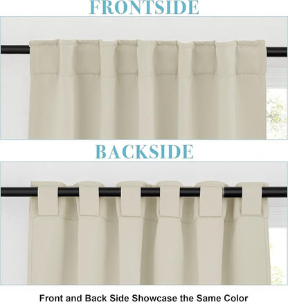 RYB HOME Blackout Curtains for Living Room, Privacy Thermal Insulating Window - Image 6