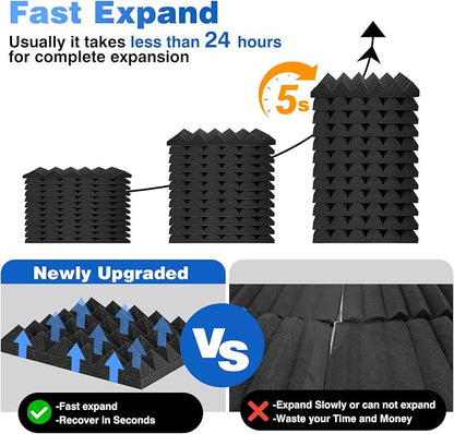 FONESO Acoustic Panels, High Density Soundproof Foam Panels - Image 3