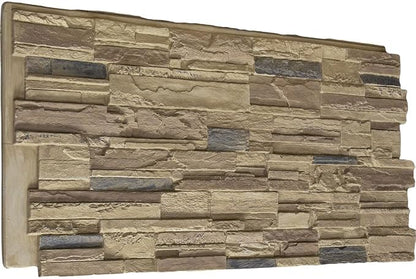 Ekena Millwork 48 5/8"W x 24 3/4"H x 1 1/4"D Cascade Stacked Stone, StoneWall by EkenaMillwork