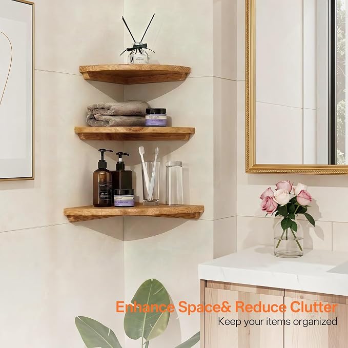 Gieanoo Floating Corner Shelves - Image 4