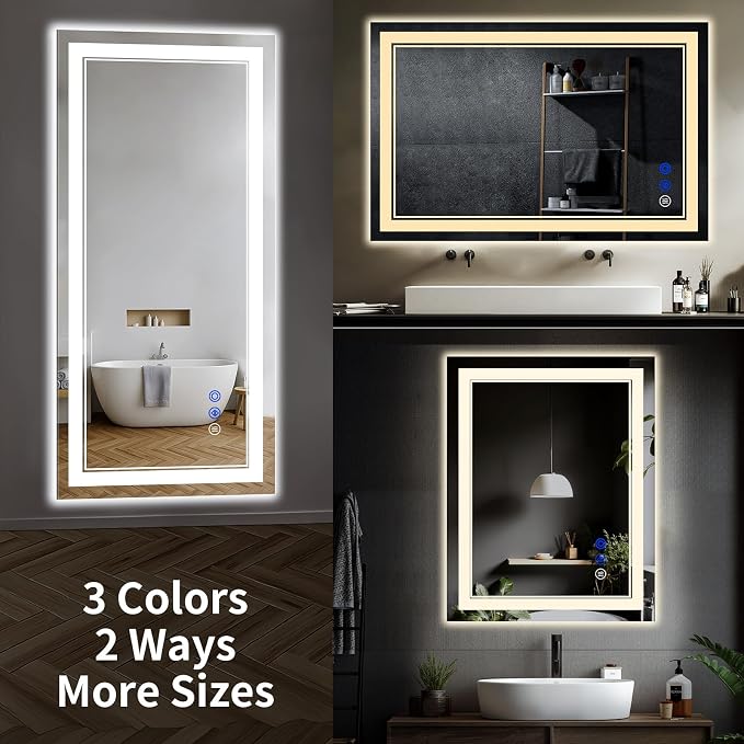 48"x32" LED Bathroom Mirror - Image 8