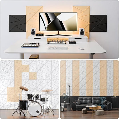 22 Pack Acoustic Panels with Self-Adhesive, Sound Panels High Density, - Image 4