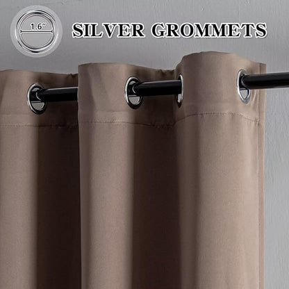 IGEMAEVE Blackout Doorway Curtains 96 Inch Length, Closet Curtain - Image 2