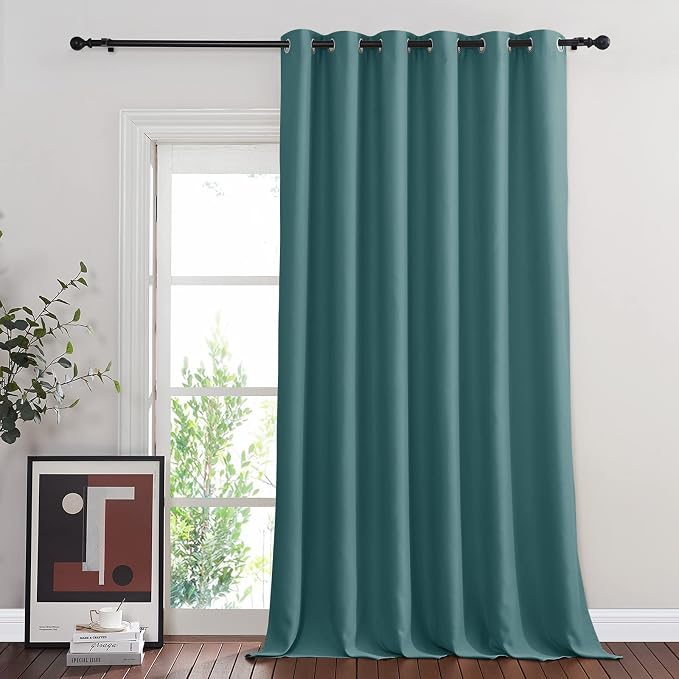 NICETOWN Blackout Sliding Glass Door Curtains, Room Darkening Thermal Insulated by NICETOWN