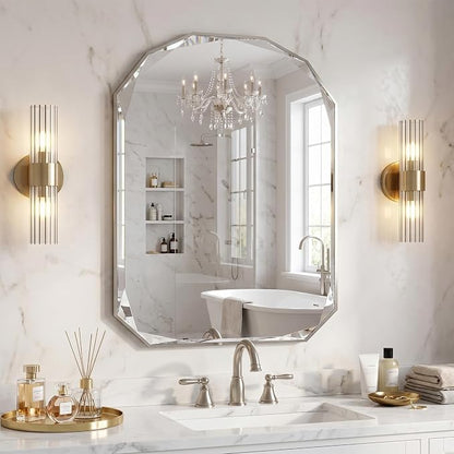 Suidia Bathroom Mirror, Frameless Bathroom Mirror - Image 8