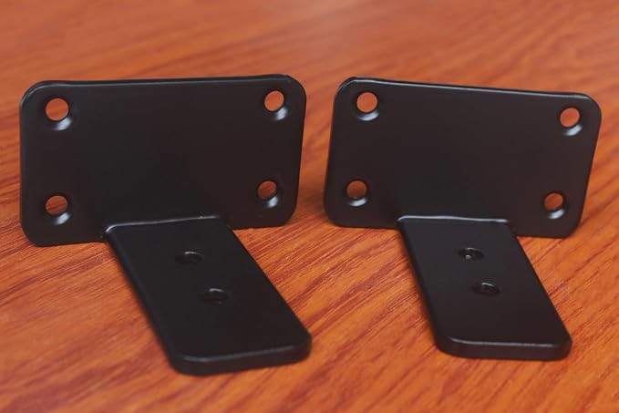 12 Pack - 3 inch Black Hidden L Shelf Bracket Iron Floating Shelf Brackets - Image 3
