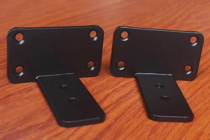 8 Pack - 3 inch Black Hidden L Shelf Bracket Iron Floating Shelf Brackets - Image 3