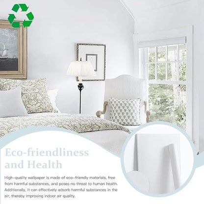 Dimoon 236''x23.6'' Peel and Stick Wallpaper White Contact Paper - Image 8
