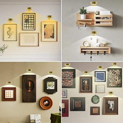6Pack Picture Light Wireless Wall Painting Light 3 Lighting Art Display - Image 4
