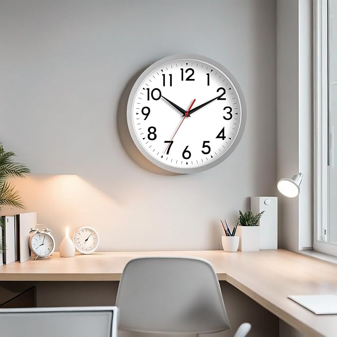 DAXSMY 14 Inch Wall Clock Large Battery Operated Big Silent Non Ticking Analog - Image 6