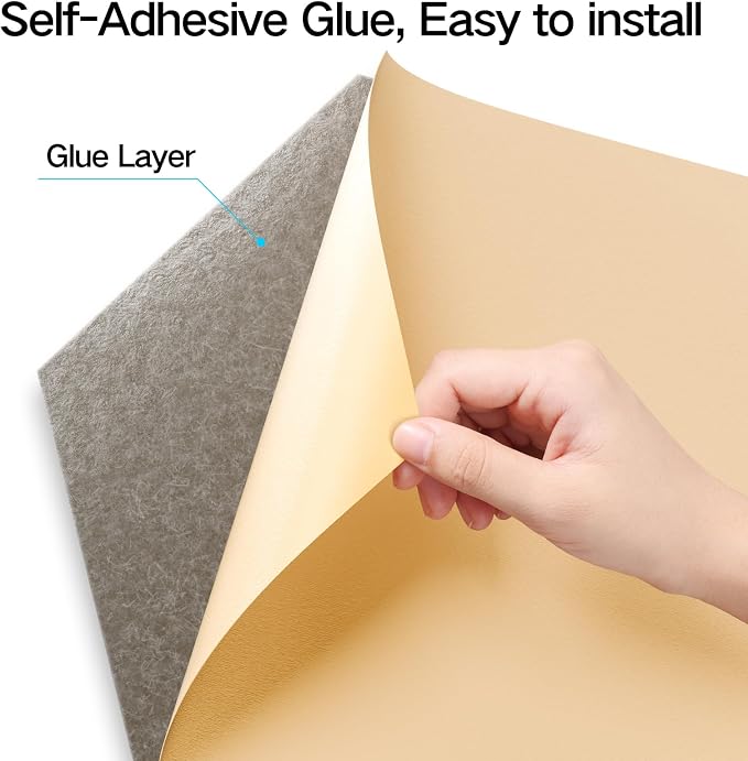 16 Pack Self-Adhesive Acoustic Panels 12" X 10" X 0.4" - Image 2