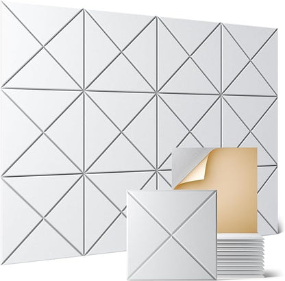 Sonicism 12 Pack X-Lined Acoustic Panels by Sonicism