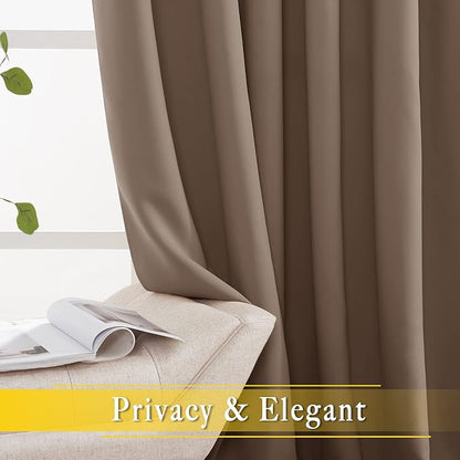 NICETOWN Blackout Blinds for Patio Door, Sliding Door Insulated Blackout - Image 4