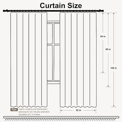 hoeflife Blackout Curtains for Bedroom Room Darkening Curtains for Living Room - Image 6