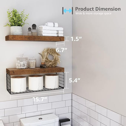 QEEIG Bathroom Shelves Over Toilet - Image 3