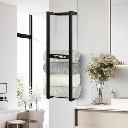 Towel Rack for Rolled Towels, Towel Racks for Bathroom, Wall Mounted 31 inch - Image 5