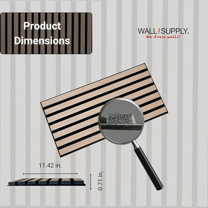 Wall!Supply 3D Soundproof Wall Panels – Acoustic Natural Oak Finish – EPS Foam - Image 6