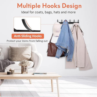 Optish Coat Rack Wall Mount, Coat Hook Wall Mount, Wall Hooks - Image 4