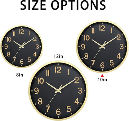 Wall Clocks Battery Operated 10 inch Modern Wall Clock, Silent Non Ticking Wall - Image 5
