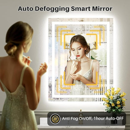 Briivue 36x32 Inch LED Bathroom Mirror - Image 5