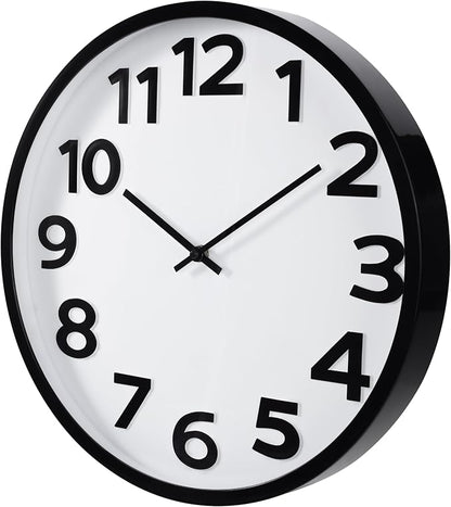 Large Wall Clock 16 Inch Silent Non-Ticking Modern Big Number Wall Clocks - Image 6