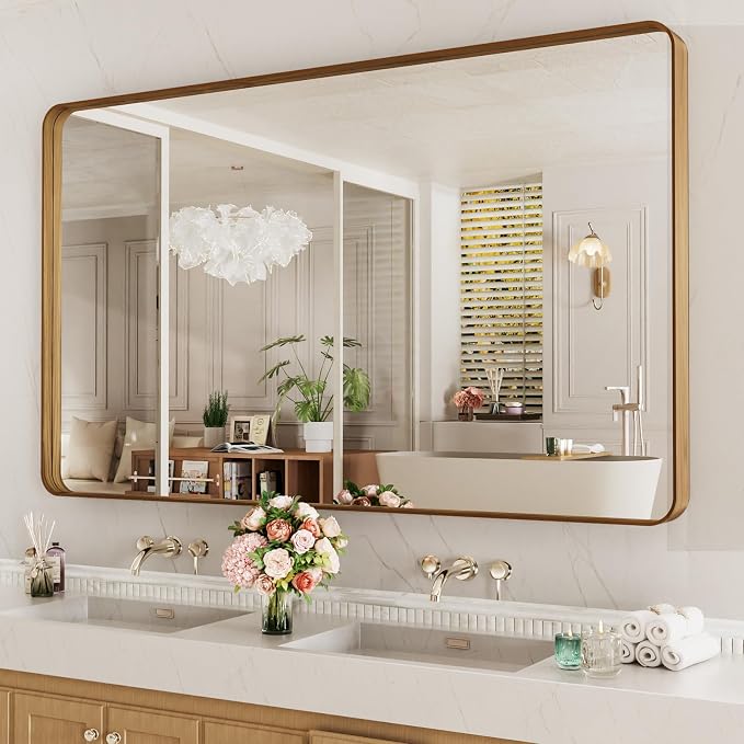 LOAAO 60X30 Inch Bathroom Mirror by LOAAO