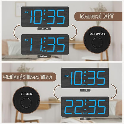 DreamSky Wooden Digital Alarm Clock - Image 5