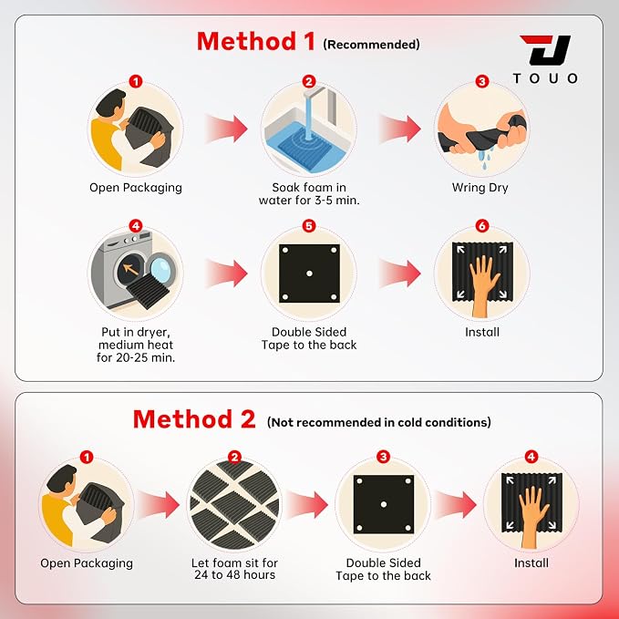 24 Pack Acoustic Panels – Sound Proof Foam Panels - Image 9