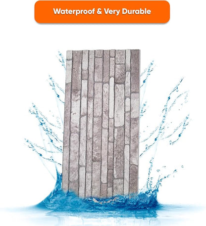 IZODEKOR 3D Wall Panels Brick Effect, Wall Cladding, Indoor&Outdoor, Stone Look - Image 6
