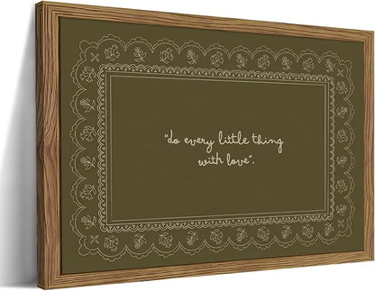 Framed Vintage Inspirational Wall Art, Do Every Little Thing by Unknown