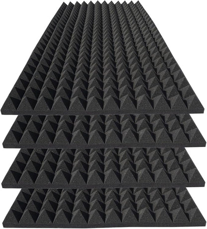4 Pack Acoustic Foam, High Density Fire Resistant Soundproof Panels by Unknown