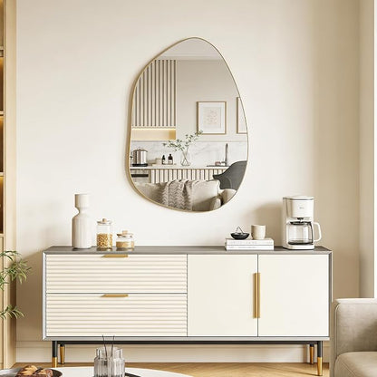 Irregular Wall Mirror Asymmetrical Mirror, Decorative Modern Mirror, Tempered - Image 3